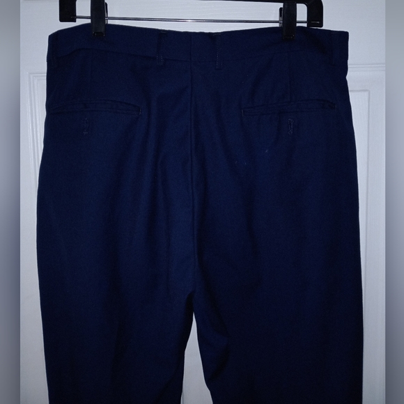 Men's House of St. Benets Navy Blue Dress Slacks - Picture 4 of 7